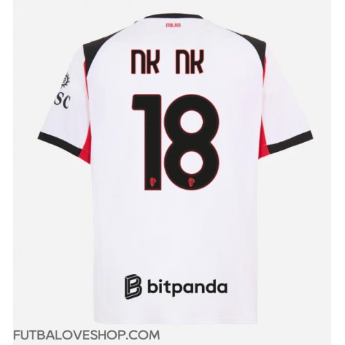 Dres AC Milan Christopher Nkunku #18 Preč 2025-26 Krátky Rukáv